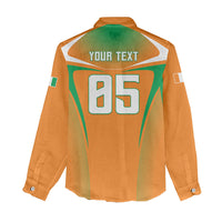 Custom Ivory Coast Football 2026 Women Casual Shirt Go Les Elephants