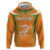 Custom Ivory Coast Football 2026 Zip Hoodie Go Les Elephants