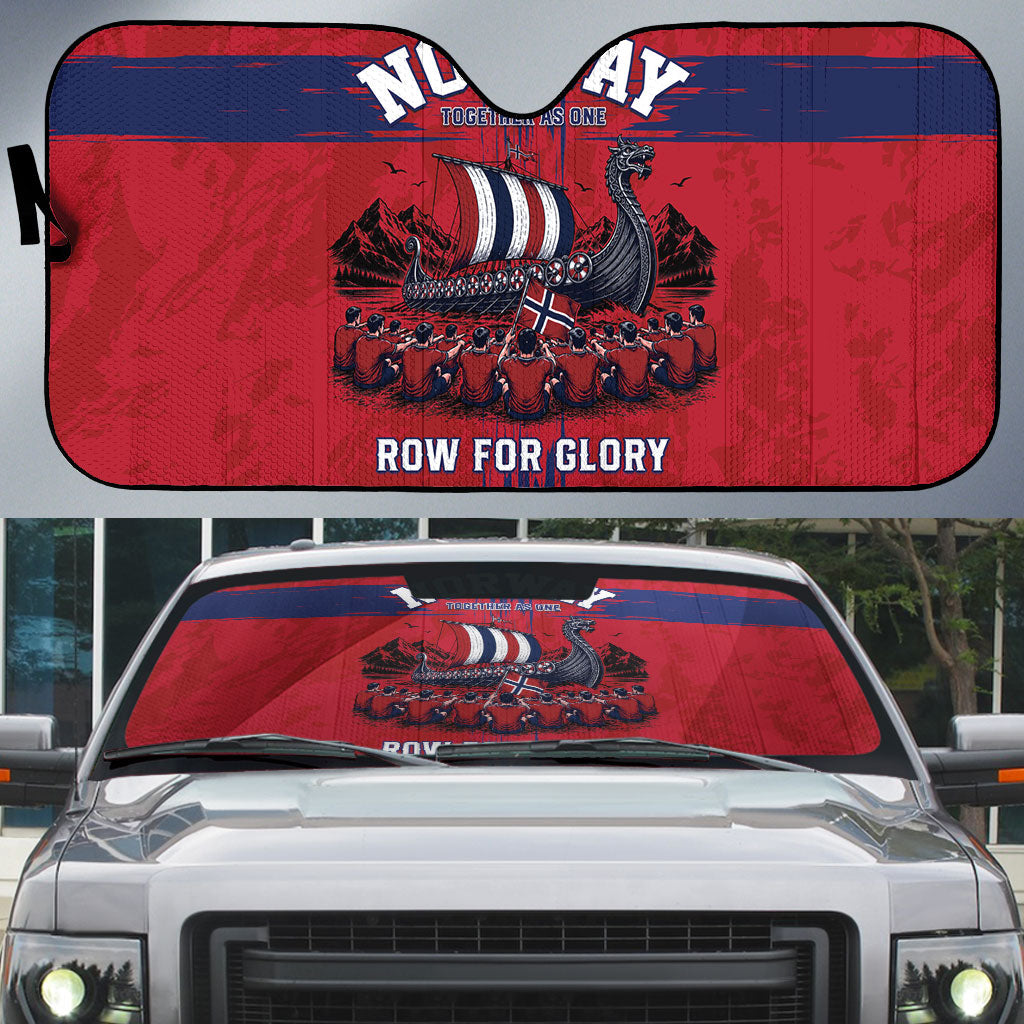 Norge Football 2026 Auto Sun Shade Row For Glory