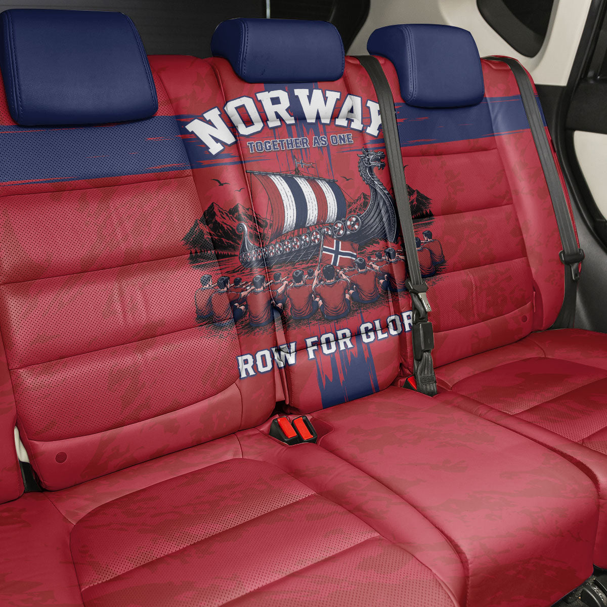 Norge Football 2026 Back Car Seat Cover Row For Glory