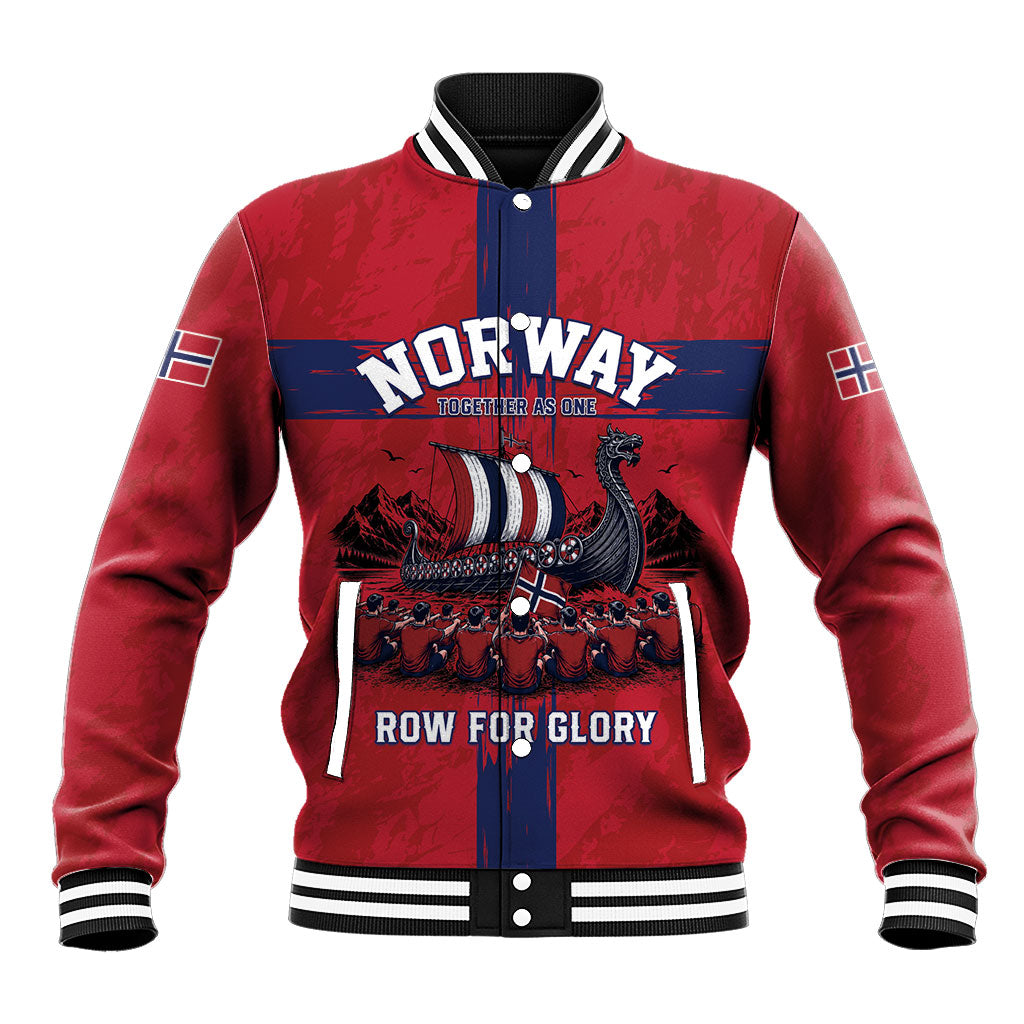 Custom Norge Football 2026 Baseball Jacket Row For Glory