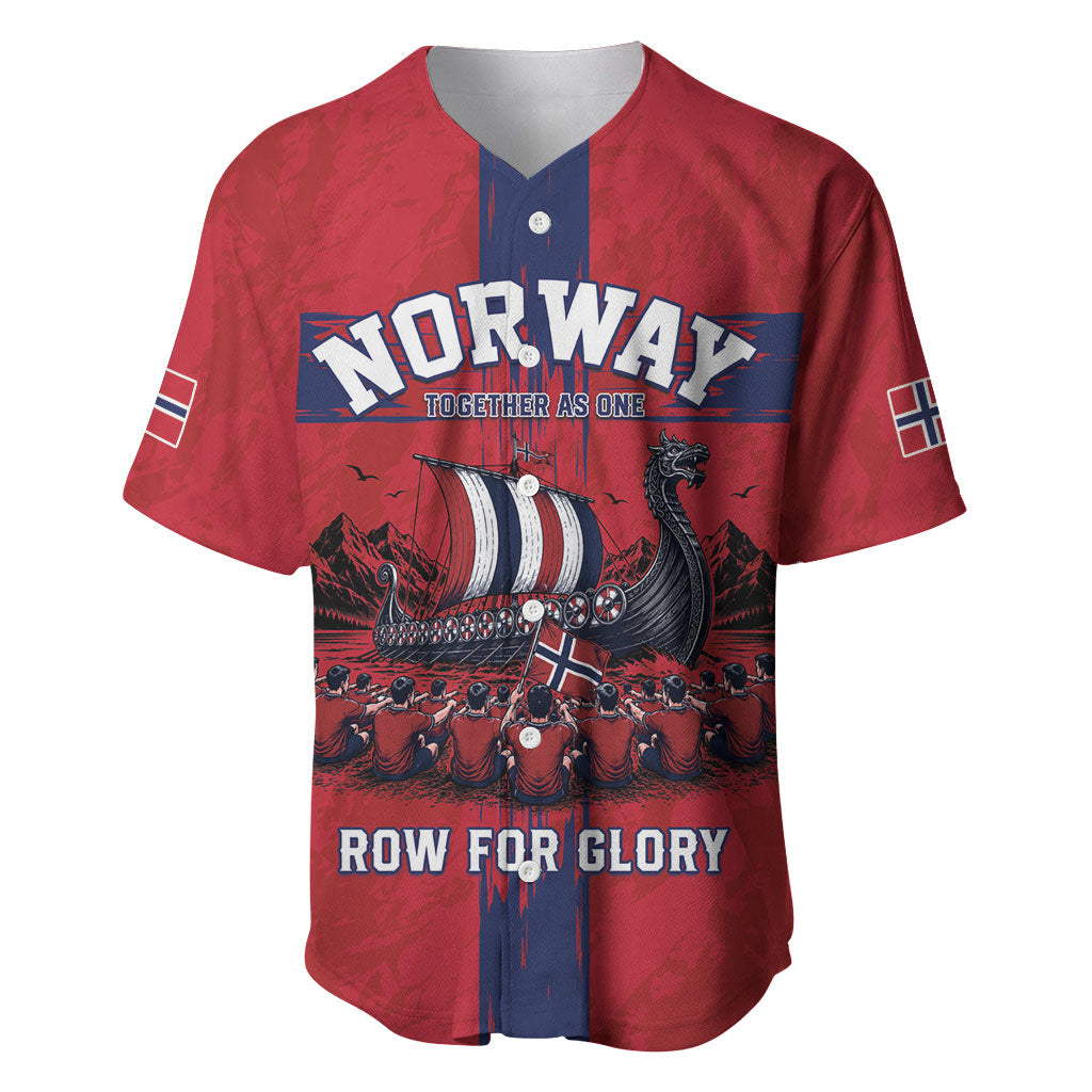 Custom Norge Football 2026 Baseball Jersey Row For Glory