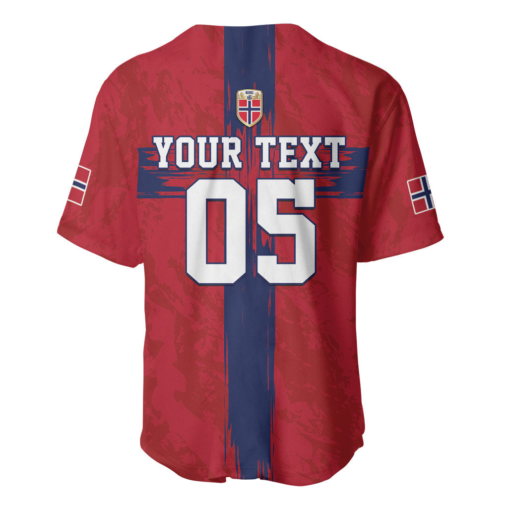 Custom Norge Football 2026 Baseball Jersey Row For Glory