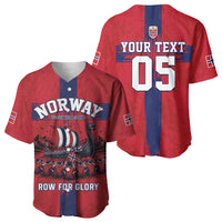 Custom Norge Football 2026 Baseball Jersey Row For Glory