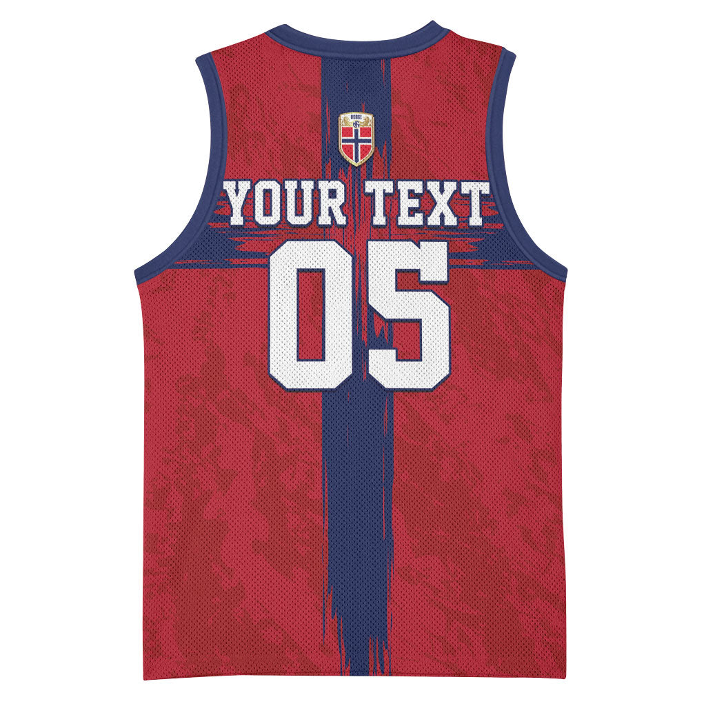 Custom Norge Football 2026 Basketball Jersey Row For Glory