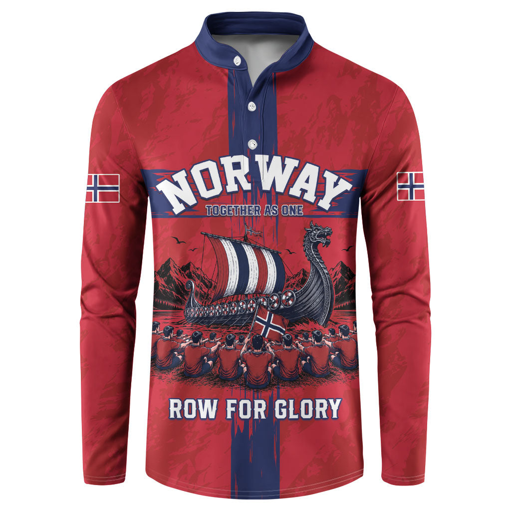 Custom Norge Football 2026 Button Sweatshirt Row For Glory