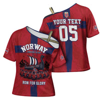 Custom Norge Football 2026 Cross Shoulder Shirt Row For Glory