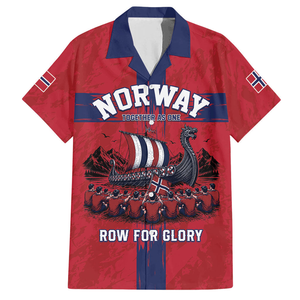Custom Norge Football 2026 Hawaiian Shirt Row For Glory