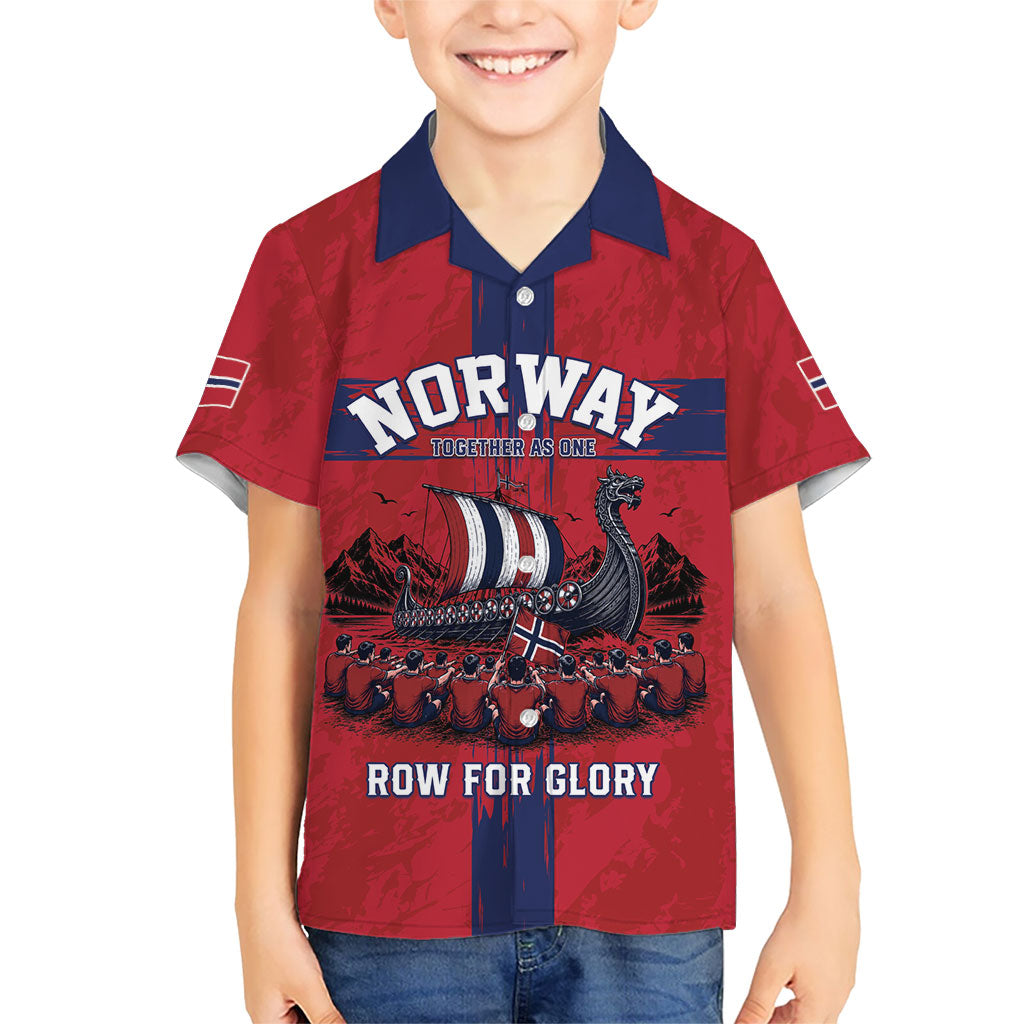 Custom Norge Football 2026 Hawaiian Shirt Row For Glory