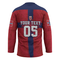 Custom Norge Football 2026 Hockey Jersey Row For Glory