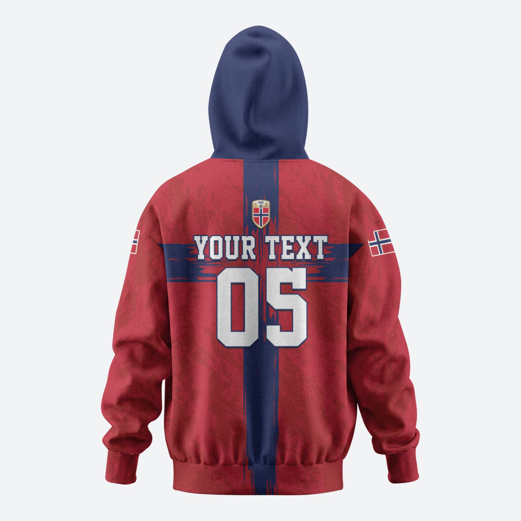 Custom Norge Football 2026 Hoodie Row For Glory