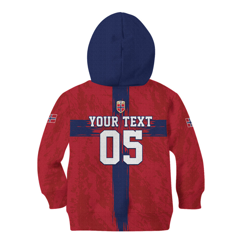 Custom Norge Football 2026 Kid Hoodie Row For Glory