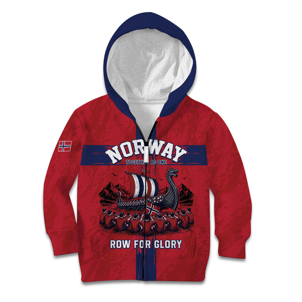 Custom Norge Football 2026 Kid Hoodie Row For Glory