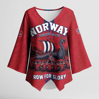 Custom Norge Football 2026 Kimono Sleeve Blouse Row For Glory