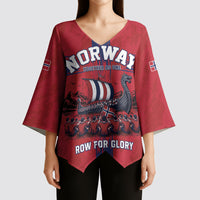 Custom Norge Football 2026 Kimono Sleeve Blouse Row For Glory