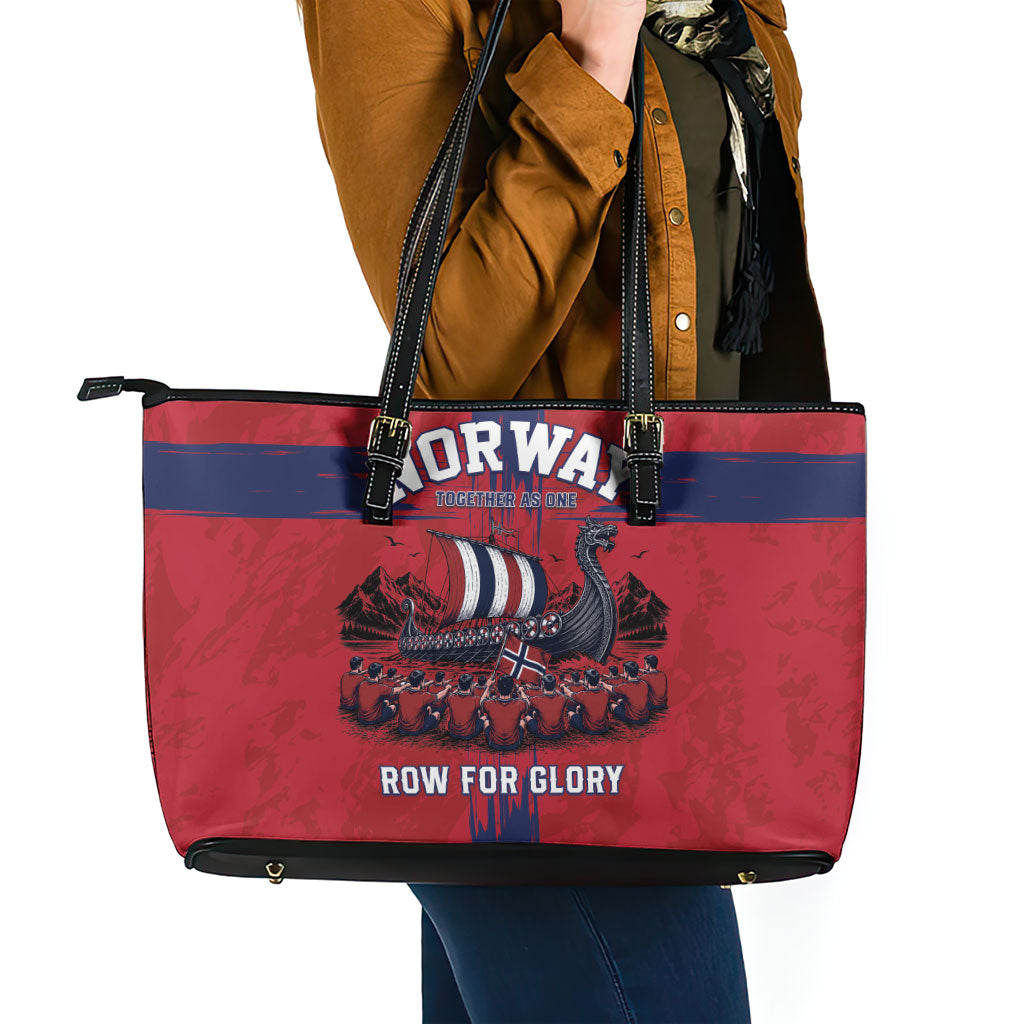 Norge Football 2026 Leather Tote Bag Row For Glory