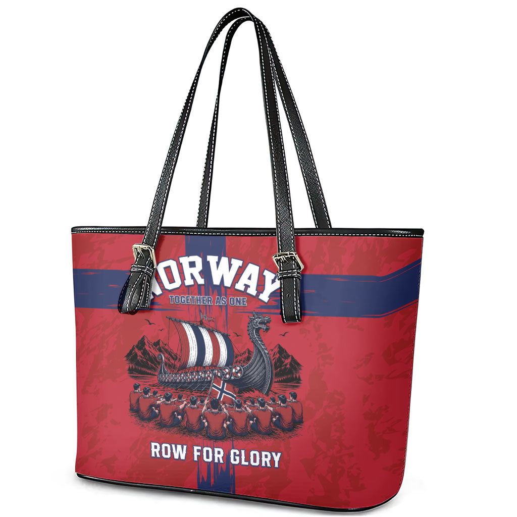 Norge Football 2026 Leather Tote Bag Row For Glory
