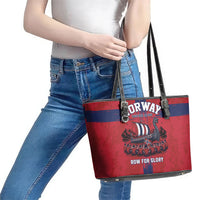 Norge Football 2026 Leather Tote Bag Row For Glory