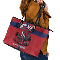 Norge Football 2026 Leather Tote Bag Row For Glory