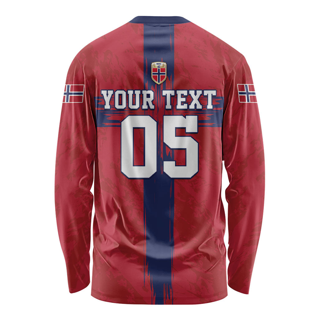 Custom Norge Football 2026 Long Sleeve Shirt Row For Glory