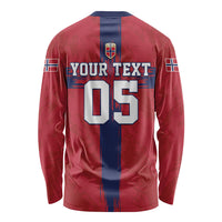 Custom Norge Football 2026 Long Sleeve Shirt Row For Glory