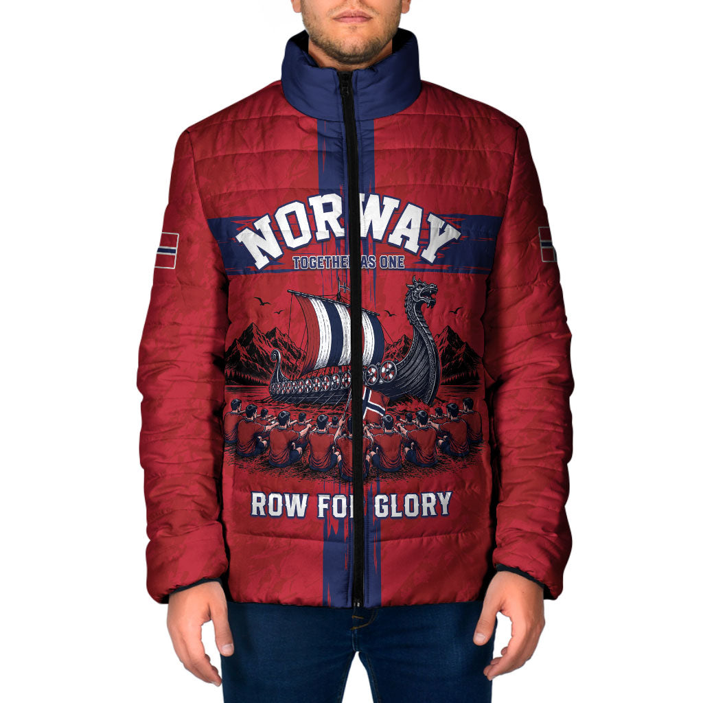 Custom Norge Football 2026 Padded Jacket Row For Glory