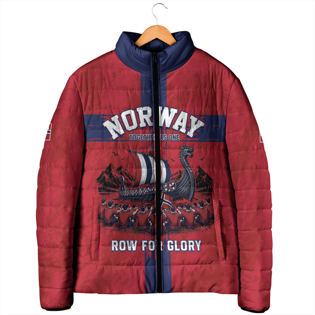 Custom Norge Football 2026 Padded Jacket Row For Glory