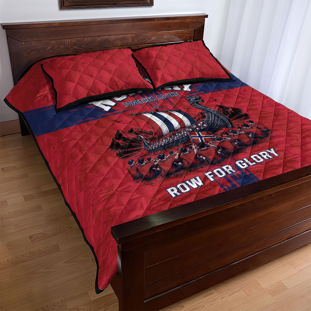 Norge Football 2026 Quilt Bed Set Row For Glory