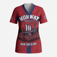 Custom Norge Football 2026 Scrub Top Row For Glory