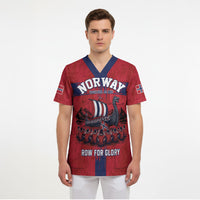 Custom Norge Football 2026 Scrub Top Row For Glory