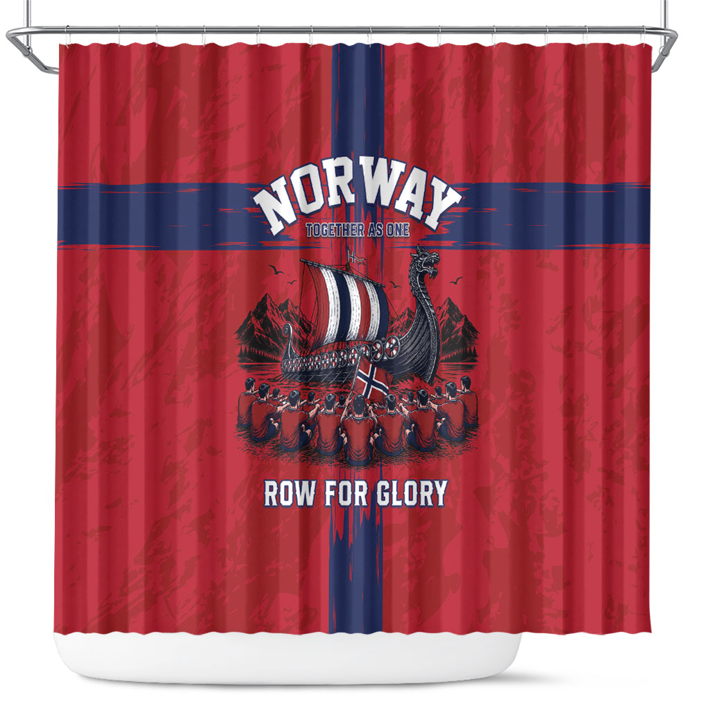 Norge Football 2026 Shower Curtain Row For Glory