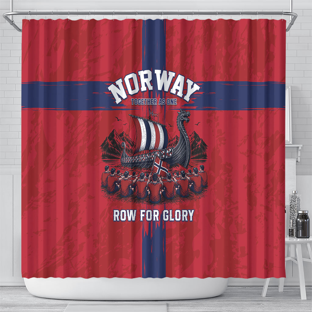 Norge Football 2026 Shower Curtain Row For Glory