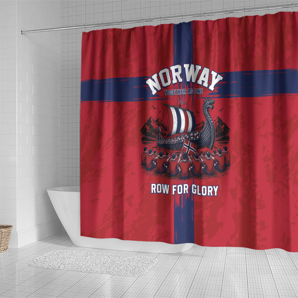 Norge Football 2026 Shower Curtain Row For Glory