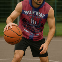 Custom Norge Football 2026 Sleeveless Hoodie Row For Glory