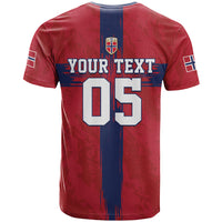 Custom Norge Football 2026 T Shirt Row For Glory