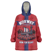 Custom Norge Football 2026 Wearable Blanket Hoodie Row For Glory