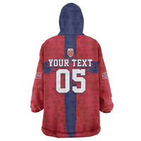 Custom Norge Football 2026 Wearable Blanket Hoodie Row For Glory