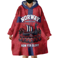 Custom Norge Football 2026 Wearable Blanket Hoodie Row For Glory