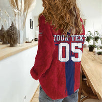Custom Norge Football 2026 Women Casual Shirt Row For Glory