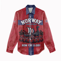 Custom Norge Football 2026 Women Casual Shirt Row For Glory