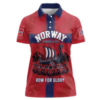 Custom Norge Football 2026 Women Polo Shirt Row For Glory