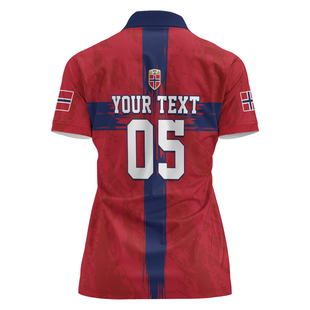 Custom Norge Football 2026 Women Polo Shirt Row For Glory