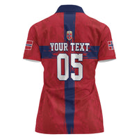 Custom Norge Football 2026 Women Polo Shirt Row For Glory