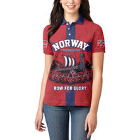 Custom Norge Football 2026 Women Polo Shirt Row For Glory