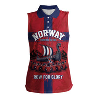 Custom Norge Football 2026 Women Sleeveless Polo Shirt Row For Glory