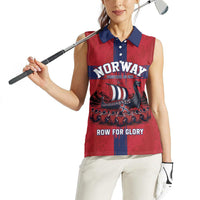 Custom Norge Football 2026 Women Sleeveless Polo Shirt Row For Glory