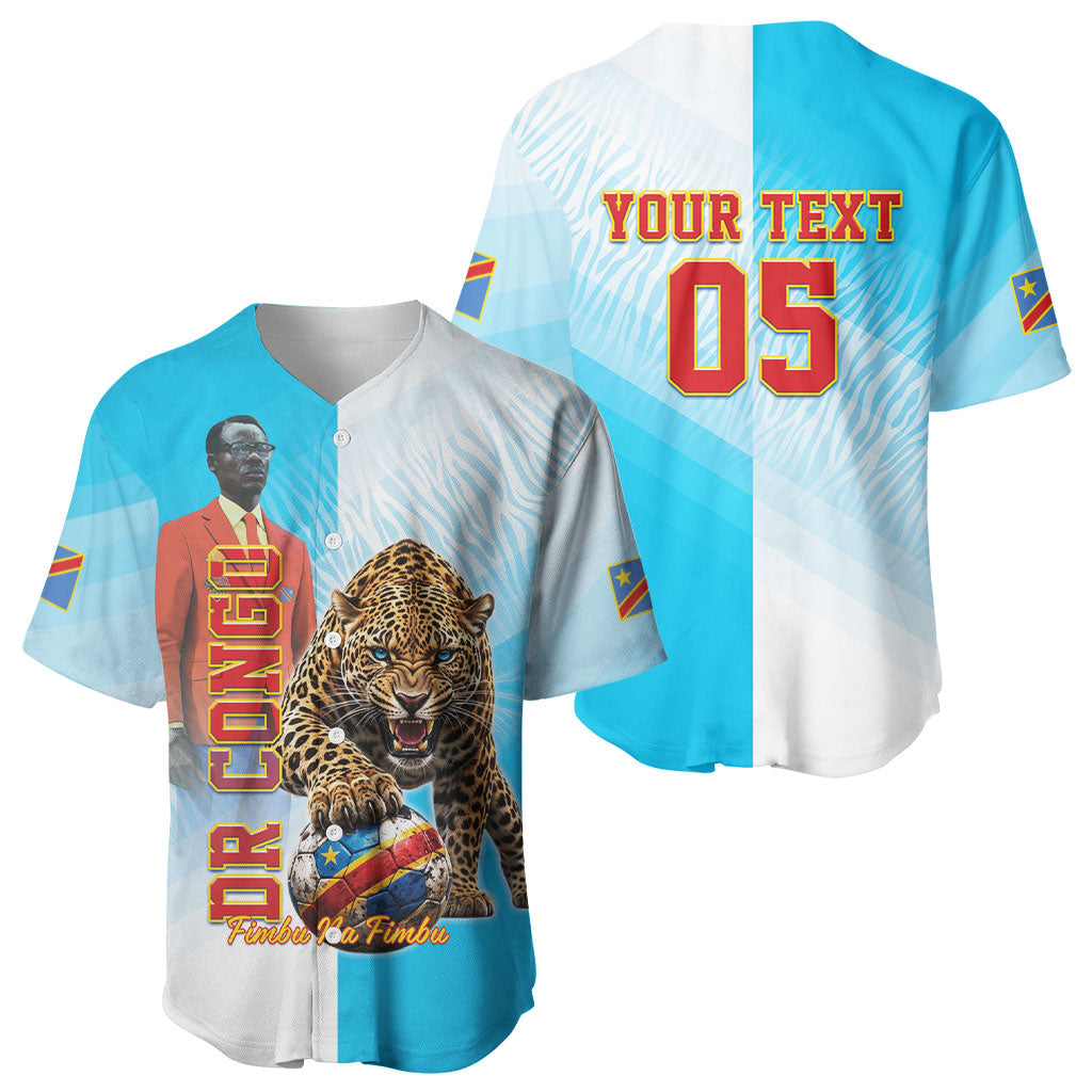 Custom DR Congo Football 2026 Baseball Jersey Fimbu Na Fimbu