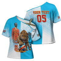 Custom DR Congo Football 2026 Cross Shoulder Shirt Fimbu Na Fimbu