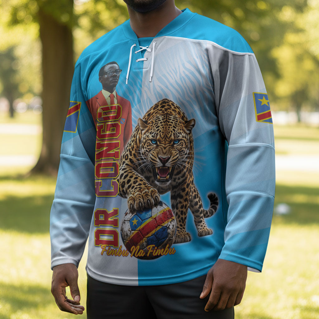 Custom DR Congo Football 2026 Hockey Jersey Fimbu Na Fimbu
