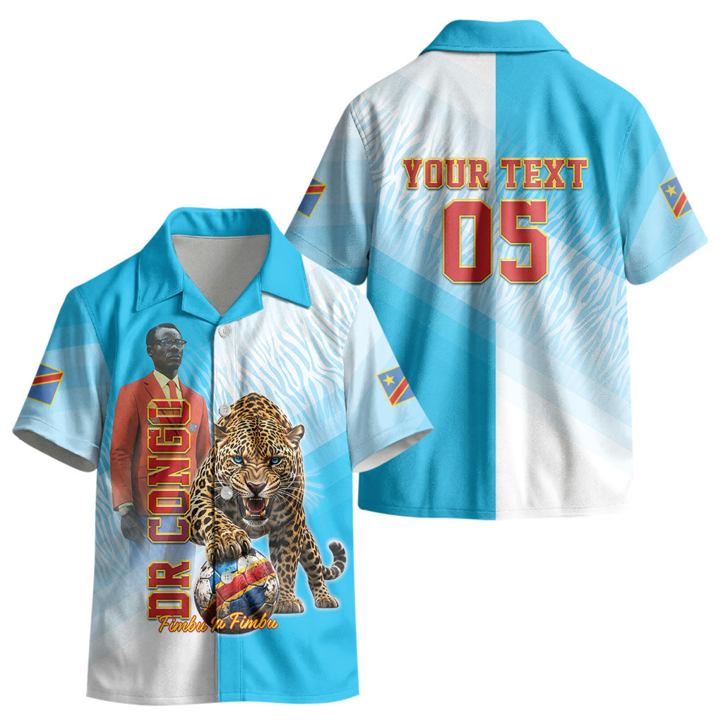 Custom DR Congo Football 2026 Kid Hawaiian Shirt Fimbu Na Fimbu LT05